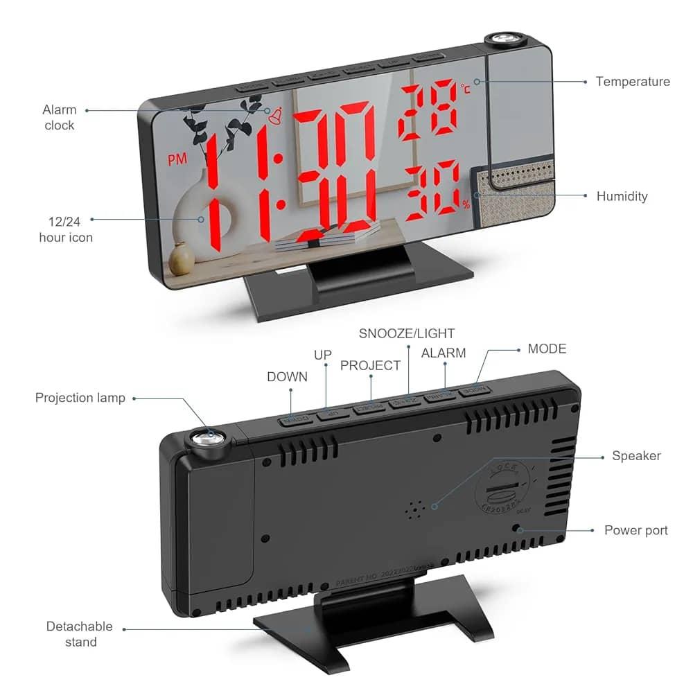 ساعة مكتب ومنبة