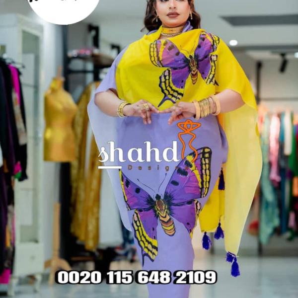 فرد كتان هنديه ربط عريض