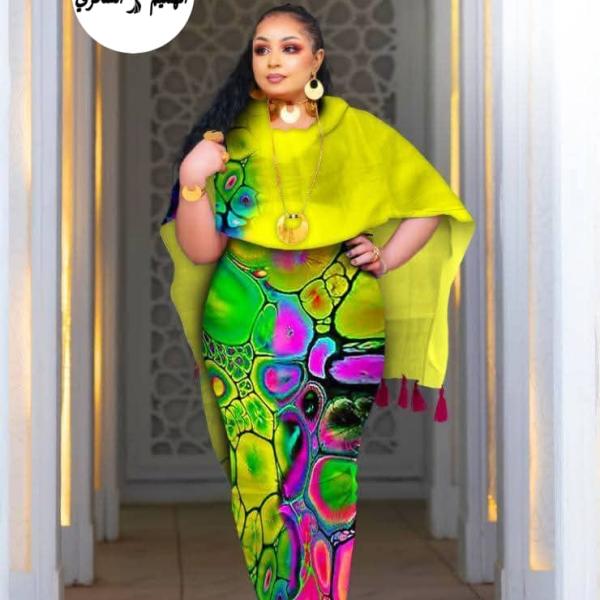 فرد كتان هنديه ربط عريض