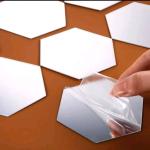 ديكور منزلي استيكر مراية سداسي