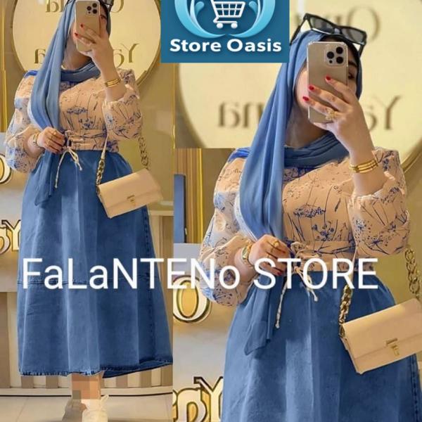 اسكيرت +جينز + بلوزه