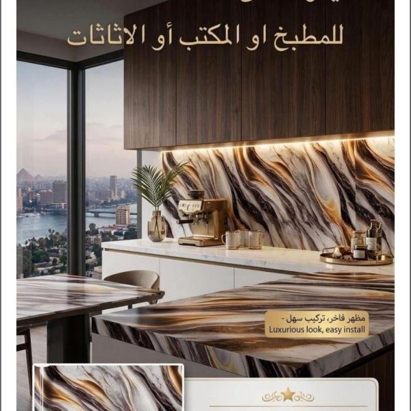 رول رخامي لاصق